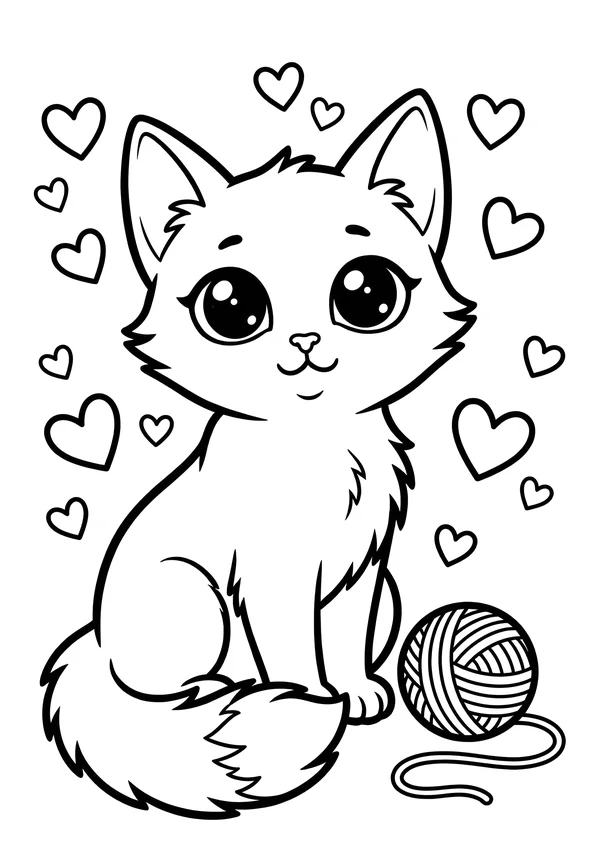 Vorschau: Kawaii Ausmalbilder kostenlos zum Ausdrucken